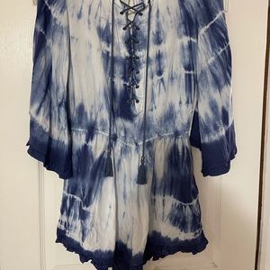 AMERICAN EAGLE tie dye romper